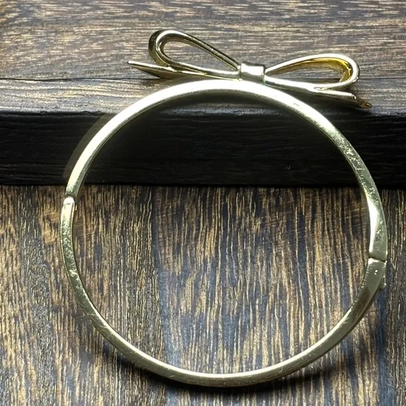 kate spade Gold Bow Bangle Bracelet - Picture 8 of 10
